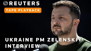 PREVIOUSLY RECORDED: President Zelenskiy speaks to Reuters five years since taking office in Ukraine