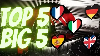 My TOP 5 Big 5 Countries - Eurovision 2022