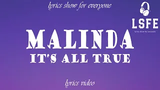 【LSFE】MALINDA – It's All True (Lyrics Video)