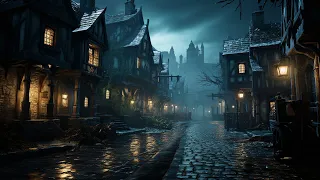 Melancholic rainy day on haunted street | A really dark academia playlist | melancholic rainy