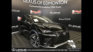 Black 2019 Lexus NX 300 F Sport Series 3 Review - Edmonton, Alberta, Canada