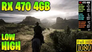 Red Dead Redemption 2 - RX 470 4GB - i5 3570 - 16GB RAM Best Setting - 1080p