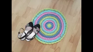 💝🍭Dywan na szydełku candy 10k - How to crochet a rug simply and fast