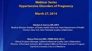 Hypertensive Disorders of Pregnancy