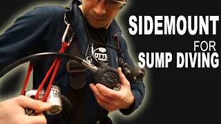 Side mount setup and configuration for UK sump (cave) diving