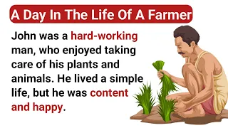 A Day In The Life Of A Farmer | Learn English Through Story| Listen & Practice