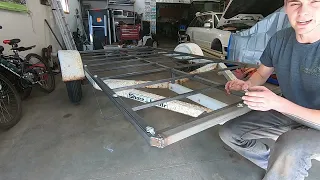 Flat Deck/Utility Trailer built from Boat Trailer!