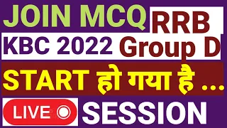 LIVE Session KBC Questions // RRB Group D 2022