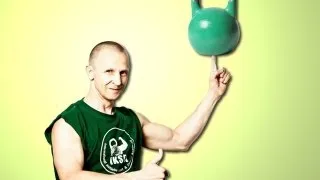 Sergey Rudnev - variation of kettlebell jerk