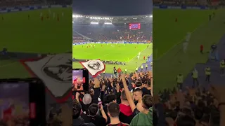 Curva Sud Milan, il film di Roma-Milan 31/10/2021