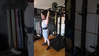 1x5 50kg (110lb) OHP - strict press - training diary #shorts