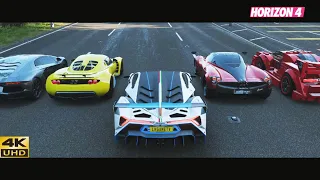 FH4 Epic Drag Race - M4, GT500, E63s, M5, Viper, 600LT, Evo, RTR, F12, Veneno And More