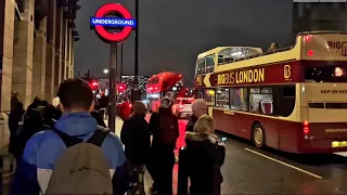 London Night 🌙  Walk - Covent Gardens To Vauxhall - London walking Tour