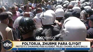 Protestuesit perplasen me policine/ Opozita, Rithemelimi e PL tension jashte parlamentit