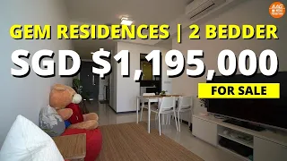 Singapore Condo Property 𝘾𝙊𝙉𝘿𝙊 Home Tour - GEM Residences. 2 Bedder. For Sale.