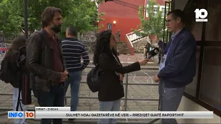 Gazetari i sulmuar i RTV21, Burim Zariqi - Njëri nga protesuesit më erdhi mbrapa dhe më shtyu