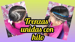 COMO UNIR TRENZAS EN UN PEINADO PARA NIÑA?😊/PEINADO PARA NIÑA RECOGIDO DE LADO/TRENZA FACIL Y LINDA