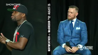 floyd mayweather telling conor mcgregor to shut the fk up 😀😀😀😀😂😀