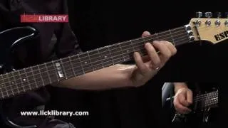 Man On The Silver Mountain - Guitar Solo - Slow & Close Up - www.licklibrary.com