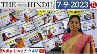 7-9-2023 | #The Hindu Newspaper Analysis in English | #upsc #IAS #currentaffairs #editorial