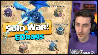 Attacking with EDRAGONS at ALL Town Halls in the SAME War!!