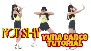 Itzy Not Shy - Yuna Dance Tutorial (Mirrored)