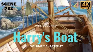 June's Journey Scene 732 Vol 2 Ch 47 Harry's Boat 4K *Full Mastered Scene* 4K