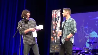 Supernatural Minnesota 2018 Jared Padalecki and Jensen Ackles Gold Panel