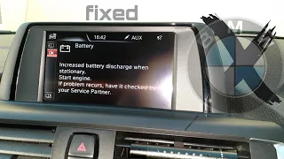 increased battery discharge when stationary on bmw (FIX)