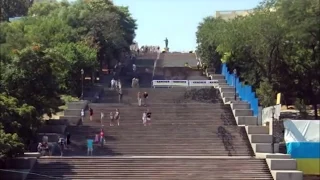 Очистка Потемкинской лестницы, Одесса - профессиональная техника Karcher
