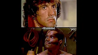 Rambo vs Commando #sylvesterstallone #rambo #arnoldschwarzenegger #commando #comparison