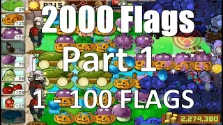 Plants vs Zombies Survival Endless 1-100 Flags