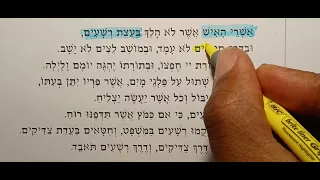 Psalm 1: A Slow Hebrew Reading, Part 1