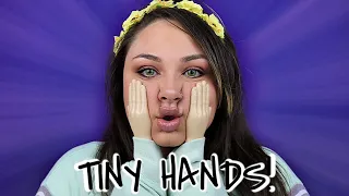 Tiny Hands Makeup Challenge OMG | Beautybyjosiek | Funny Makeup Tutorial LOL