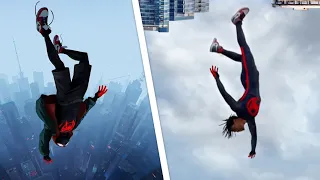 Miles Morales Stunts in Public! (Spider-Man)