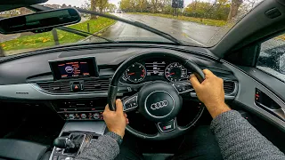 Audi A6 Saloon 3.0 TDI Quattro S-Line - POV DRIVE & REVIEW (UK)