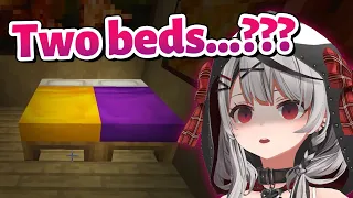 Chloe found Two Beds in Shion's house【Minecraft/Hololive Clip/EngSub】