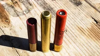 .410 Birdshot vs Buckshot vs Slug - Giant Clay Blocks!!!