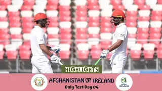 Highlights Afghanistan vs Ireland || Only Test || Day 4 || Afghanistan vs Ireland in India 2019