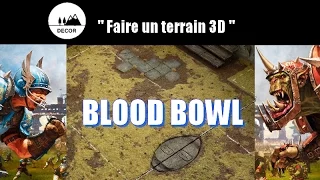 TUTO DECOR MODELISME: faire un terrain BLOOD BOWL 3D