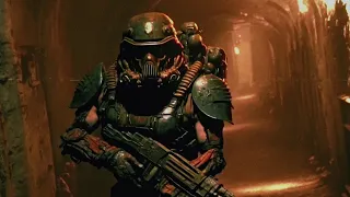 DOOM as an 1980s scifi horror action B-Movie