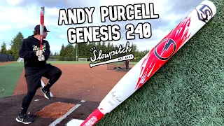 Hitting with the Louisville Slugger ANDY PURCELL GENESIS (APG2) | USSSA-240 Slowpitch Bat Review