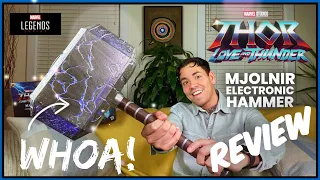 Marvel Legends: Thor Love and Thunder- Mjolnir Electronic Hammer Review!