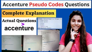 Accenture Pseudo Code Questions || Previous year pseudo codes asked in accenture #accenture #PYQs