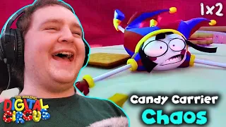 Still SO Funny! - The Amazing Digital Circus 1x2 "Candy Carrier Chaos" Reaction!