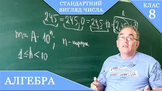 Курс 1(17). Заняття №2. Стандартний вигляд числа. Алгебра 8.