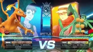 Pokken Tournament ~EPIC BATTLE~ (MEGA CHARIZARD X VS MEGA SCEPTILE)