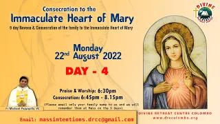 (LIVE) Consecration to the Immaculate Heart of Mary | Fr. Michael Payyapilly, VC | Mon 22 I Day 4