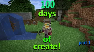 I Survived 100 Days with the Create Mod in Hardcore Minecraft! part 1