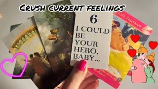 Crush Current feelings/ emotions for you❤️‍🔥 Crush current feelings | Hindi tarot card